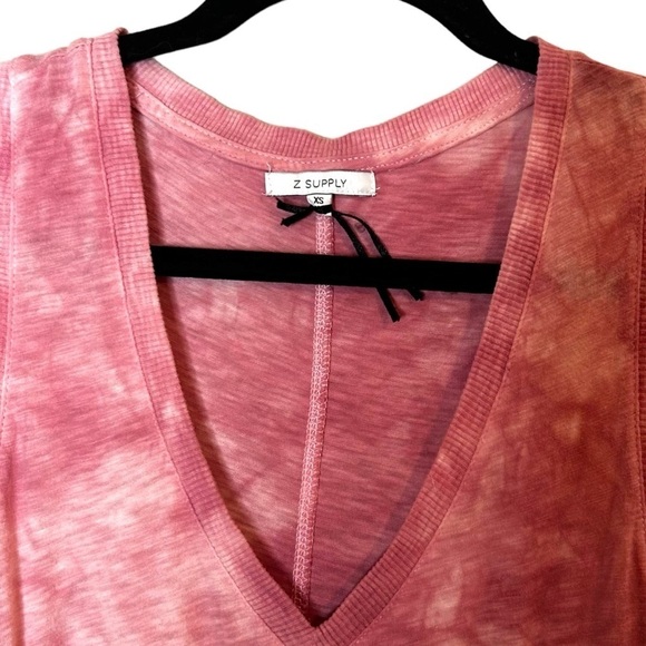 Z Supply Reverie Dress- Zephyr Pink Tie Dye Midi Dresss - Picture 10 of 13